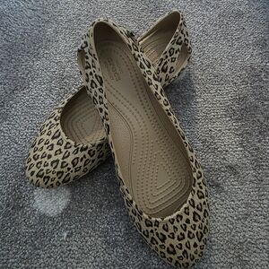 CROCS Leopard Print Women's Flats